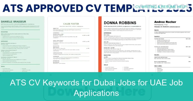 Complete visual guide to ATS CV Keywords for Dubai Jobs for UAE Job Applications