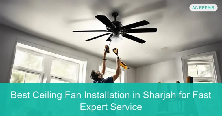 Complete visual guide to Best Ceiling Fan Installation in Sharjah for Fast Expert Service