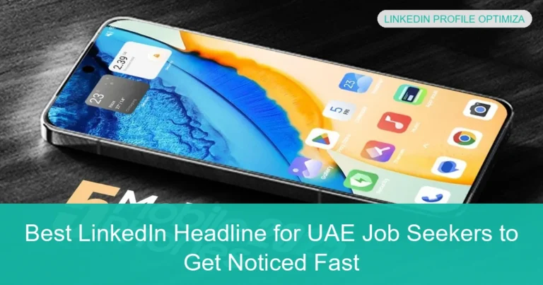 Complete visual guide to Best LinkedIn Headline for UAE Job Seekers to Get Noticed Fast