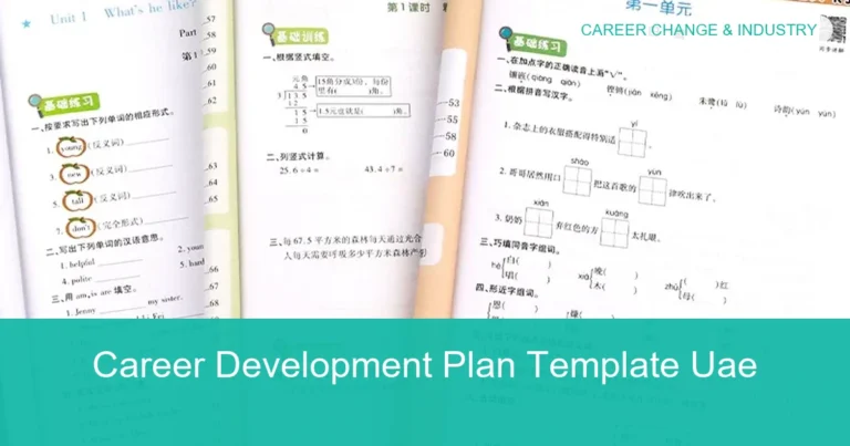 Complete visual guide to Career Development Plan Template Uae