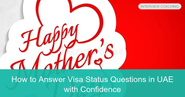 Complete visual guide to How to Answer Visa Status Questions in UAE with Confidence