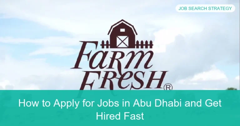 Complete visual guide to How to Apply for Jobs in Abu Dhabi and Get Hired Fast