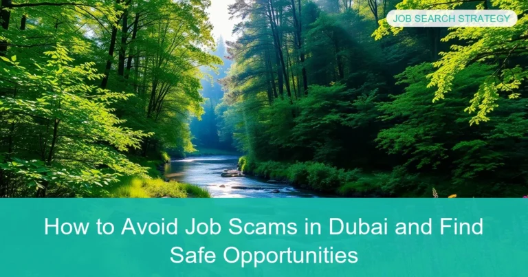 Complete visual guide to How to Avoid Job Scams in Dubai and Find Safe Opportunities