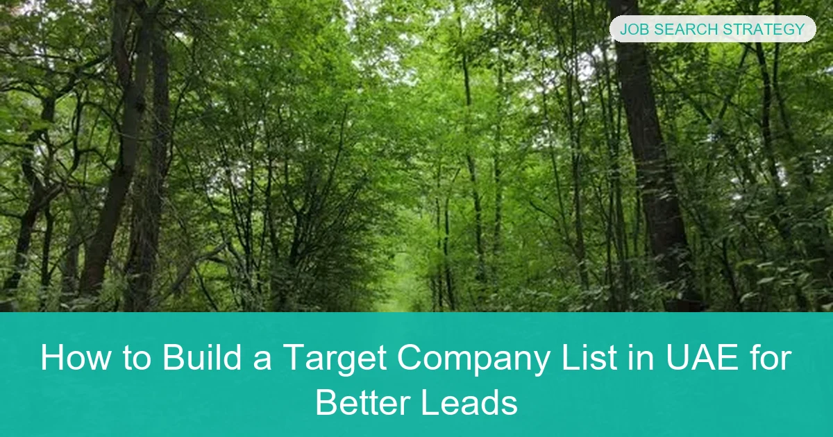 Target Corporate Ranks How to Build a Target Company List in UAE for Leads