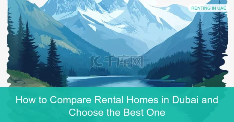 Complete visual guide to How to Compare Rental Homes in Dubai and Choose the Best One