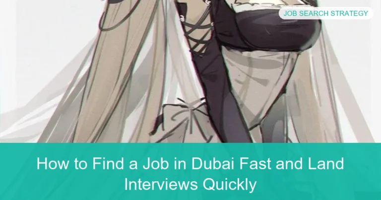 Complete visual guide to How to Find a Job in Dubai Fast and Land Interviews Quickly