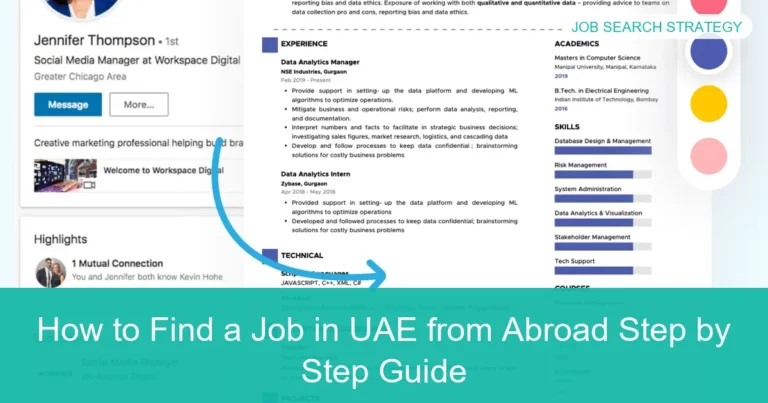 Complete visual guide to How to Find a Job in UAE from Abroad Step by Step Guide