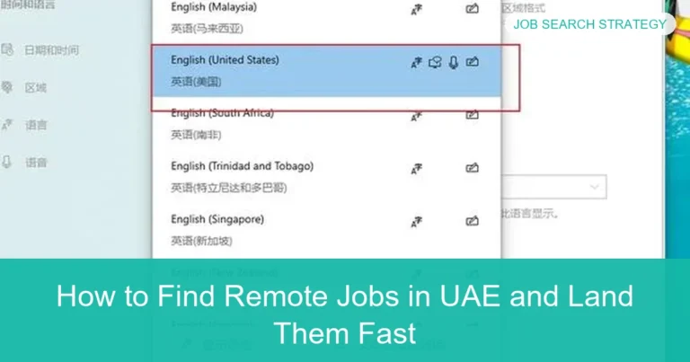 Complete visual guide to How to Find Remote Jobs in UAE and Land Them Fast