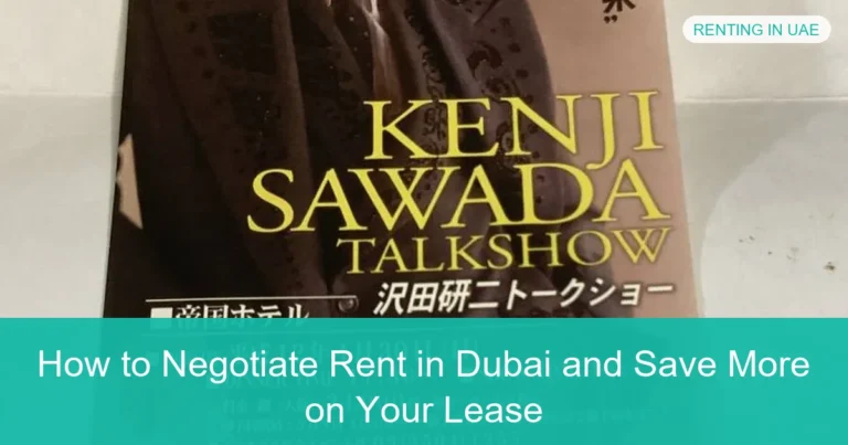 Complete visual guide to How to Negotiate Rent in Dubai and Save More on Your Lease