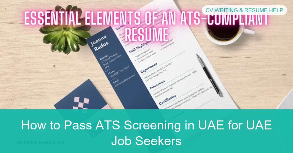 How to Pass ATS Screening in UAE | CV Tips