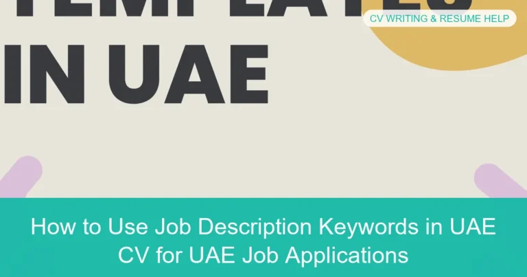 Complete visual guide to How to Use Job Description Keywords in UAE CV for UAE Job Applications