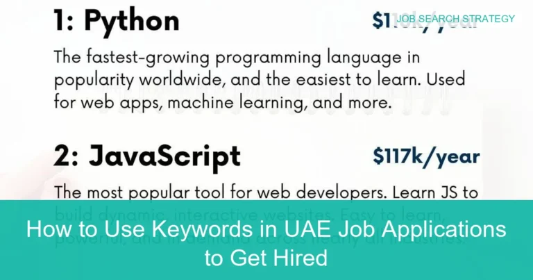 Complete visual guide to How to Use Keywords in UAE Job Applications to Get Hired