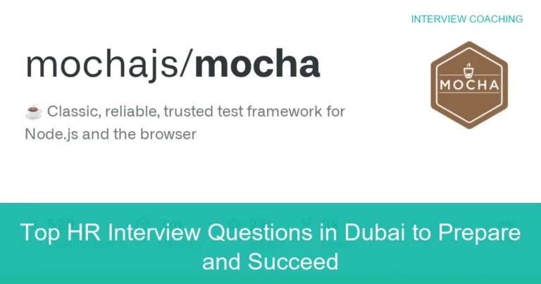 Complete visual guide to Top HR Interview Questions in Dubai to Prepare and Succeed