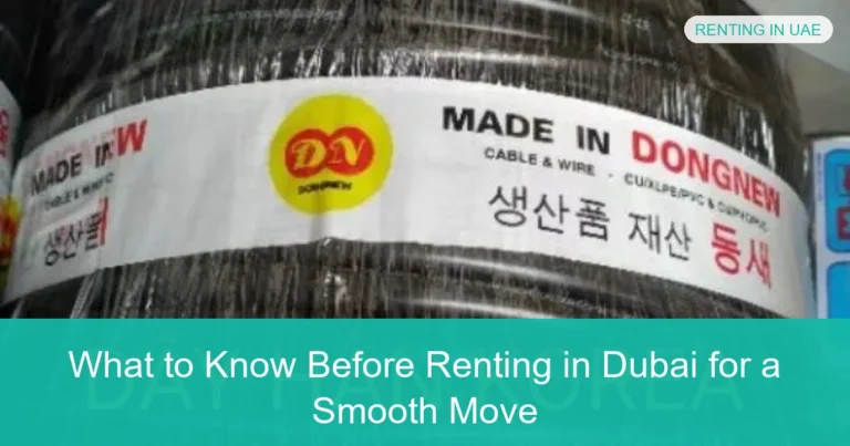 Complete visual guide to What to Know Before Renting in Dubai for a Smooth Move