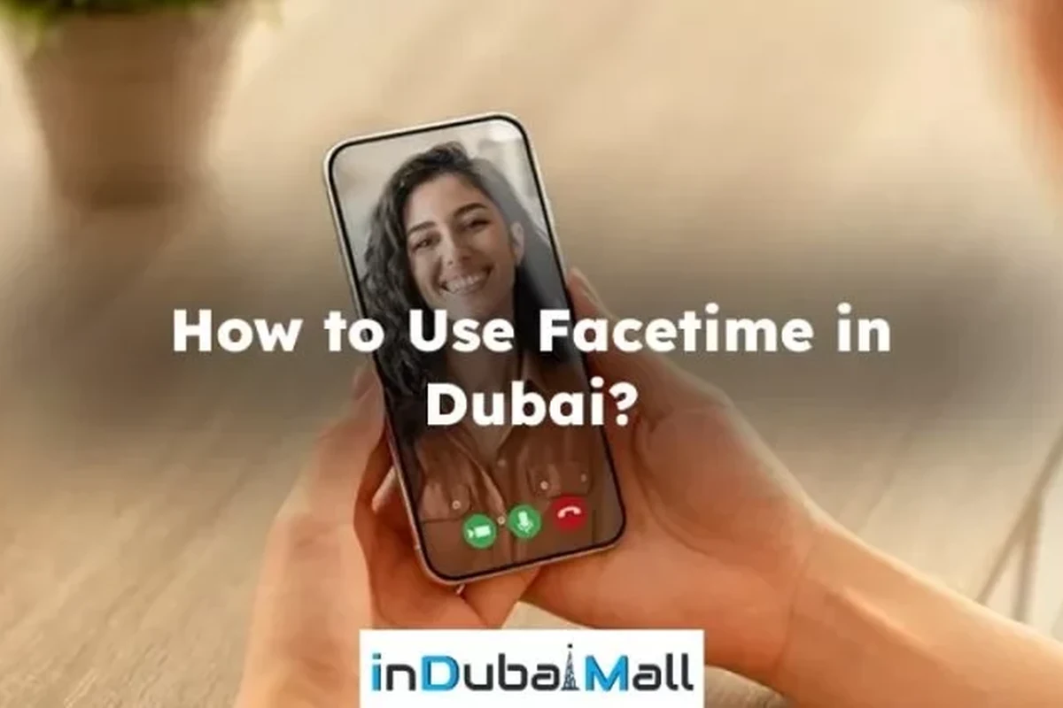 FaceTime call on a smartphone in a UAE home setting