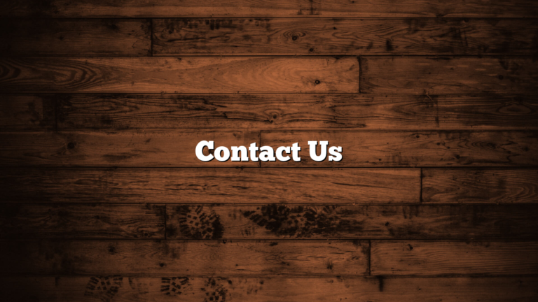 Contact Us