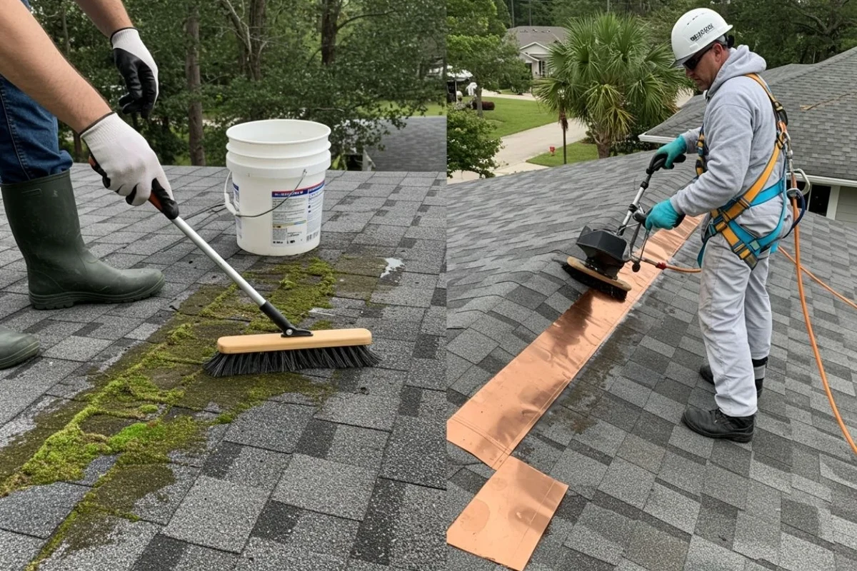 Power Wash Roof Moss for a Cleaner Healthier Home Exterior