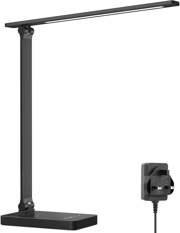 Lepro LED Desk Lamp with Touch Control, 5 Brightness Levels and 5 Colour Modes for Office and Study