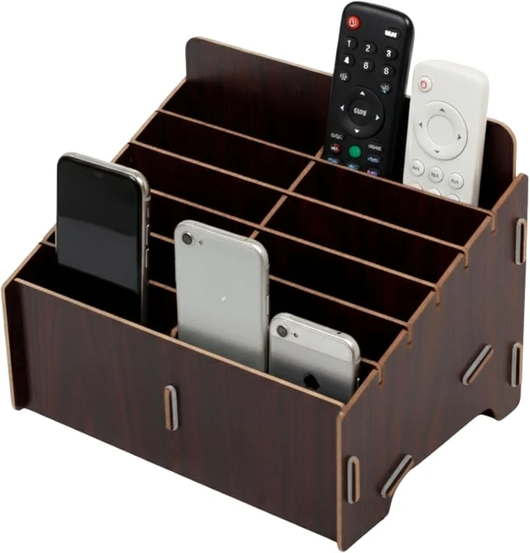 SARAOONT Wooden Desk Organizer with 12 Compartments for Office Supplies and Easy Assembly