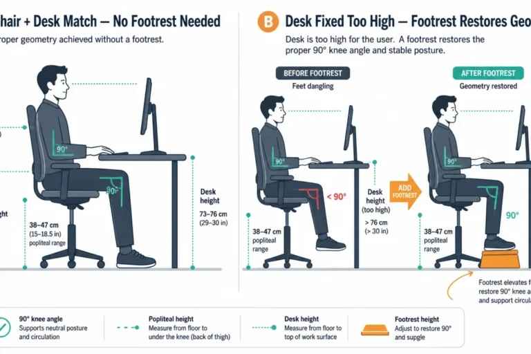 What Size Footrest Should You Buy for Under Desk in the UAE