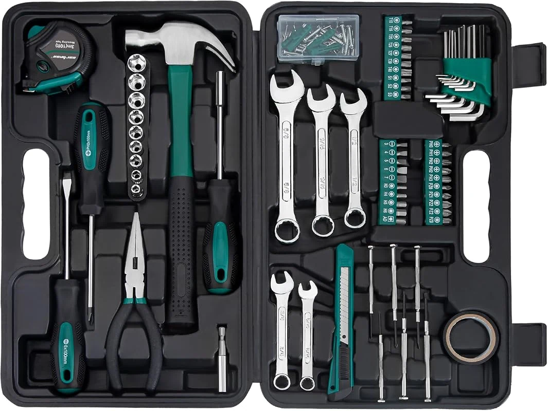 CARTMAN 148-Piece Automotive and Household Tool Set for Car Maintenance and DIY Projects