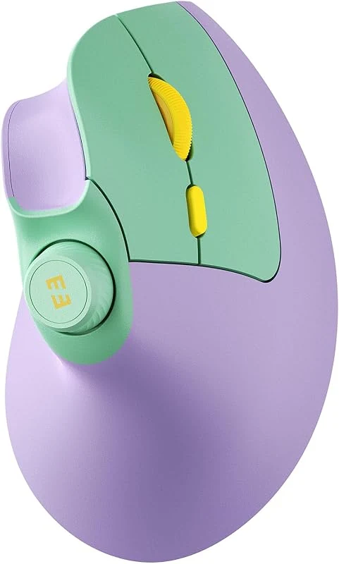 seenda Rechargeable Ergonomic Vertical Mouse with Volume Knob, Quiet Clicks, and 3 Device Connection
