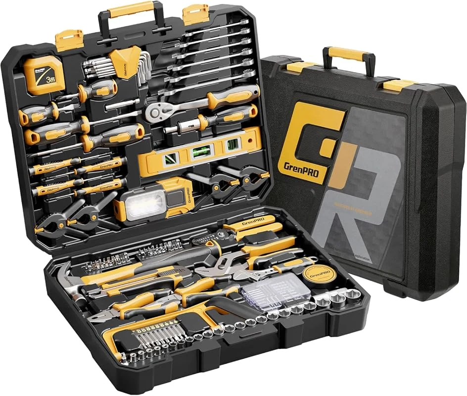 GRENPRO 239PCS Multi Car Mechanic Tool Kit with Toolbox, Ideal for Home Repairs and Maintenance