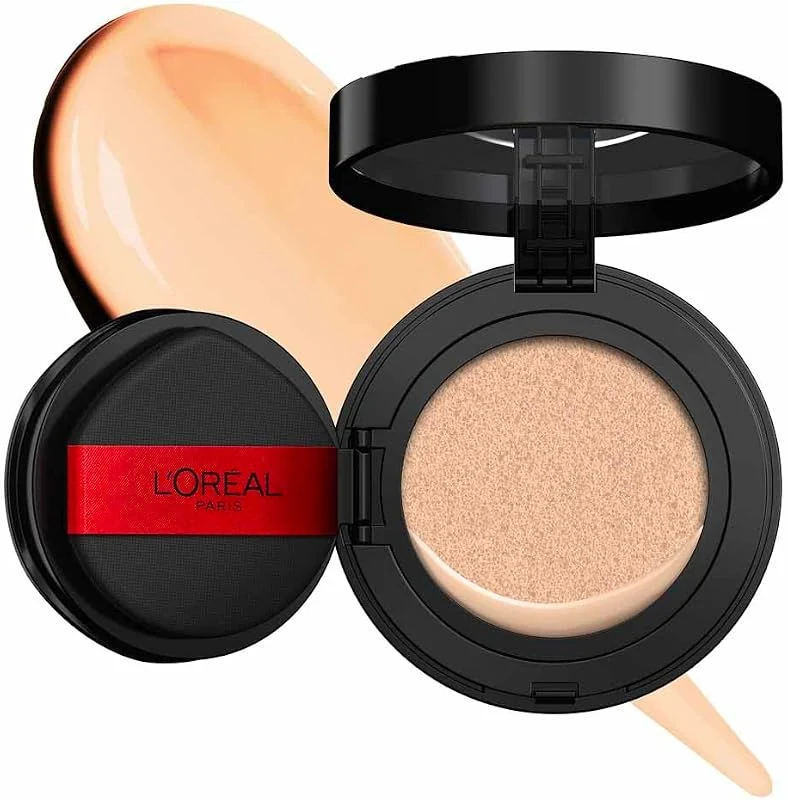 L Oréal Paris Infaillible Fresh Wear Cushion Foundation for Flawless 24HR Coverage, Lightweight K-beauty Inspired