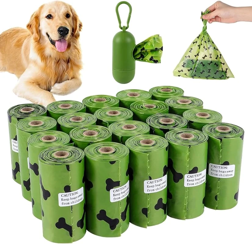 SKY-TOUCH 20 Rolls Dog Poop Bags, 300 Count, Leak-Proof, Biodegradable with Adjustable Dispenser