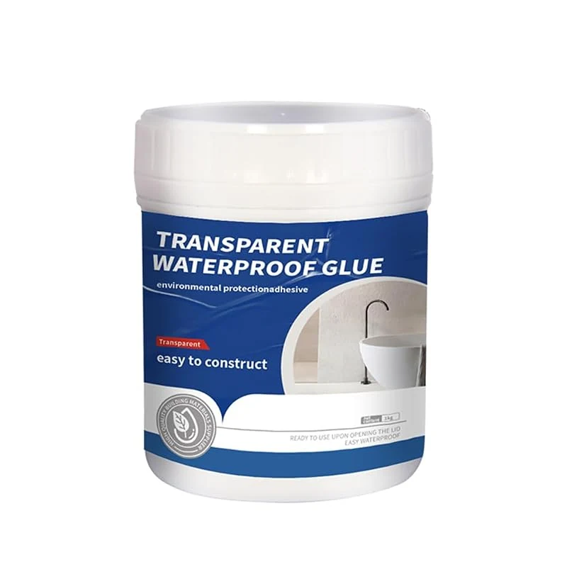 Waterproof Sealant 1KG with Brush & Gloves - UV-Resistant Leak Repair for Basements and Showers