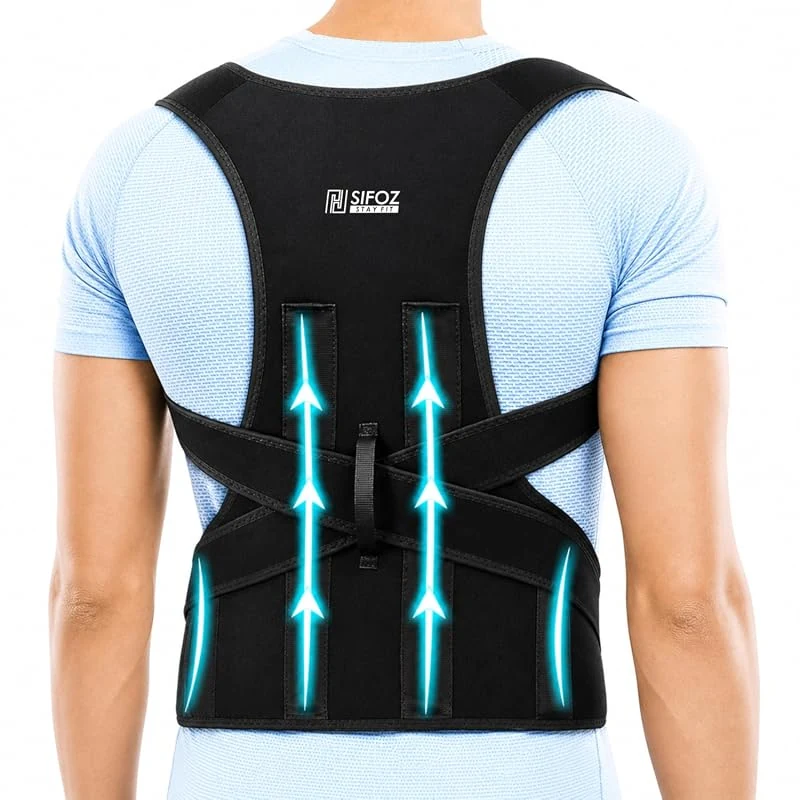 Sifoz Free Size Posture Corrector for Men and Women - Universal Back Support Belt for Pain Relief and Improved Posture