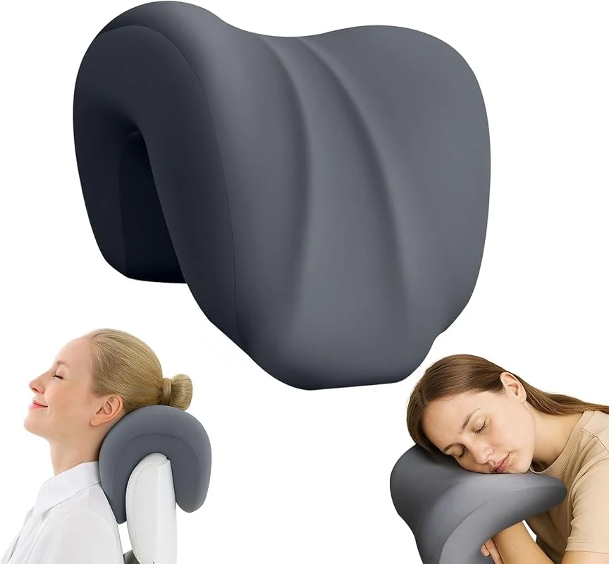 Ergonomic Office Neck Support Pillow with Removable Memory Foam Cover for Napping and Gaming