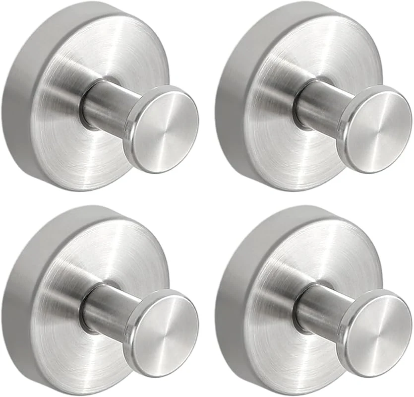 Heavy Duty Shower Suction Cup Hooks - Removable Bathroom Wall Hooks for Towels and Robes, No Drill
