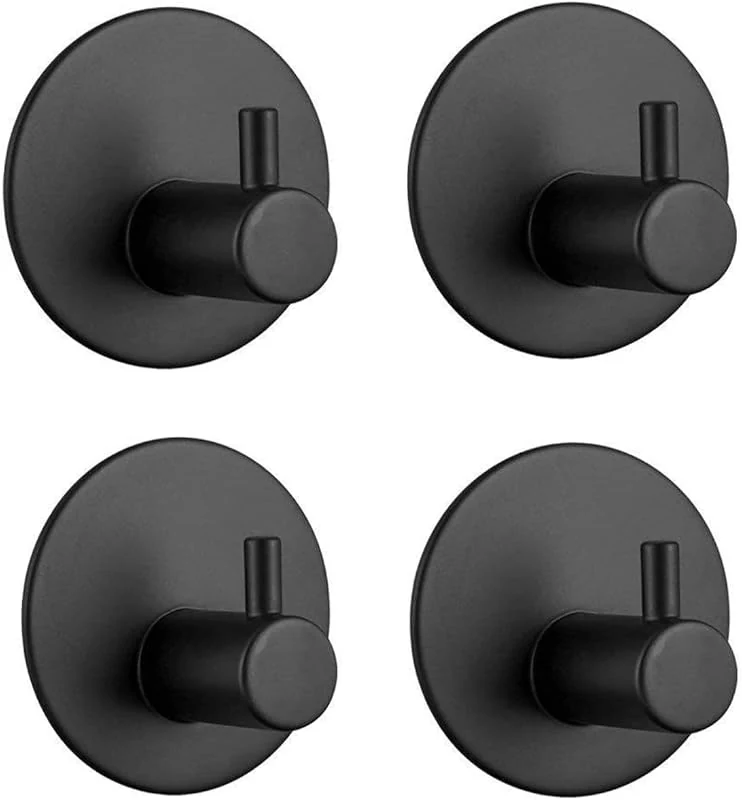 Feligio Heavy Duty Adhesive Hooks - No Drill, Corrosion Resistant Stainless Steel for Towels & Keys