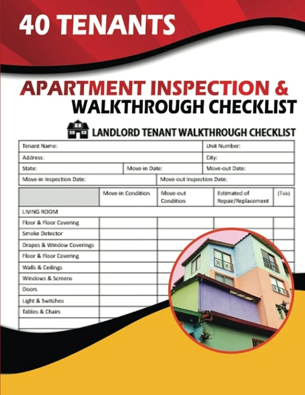 Comprehensive Apartment Inspection & Walkthrough Checklist for Landlords and Tenants - 40 Forms Included