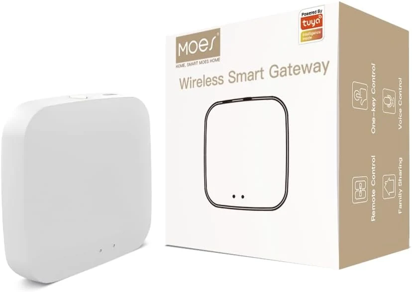 MOES ZigBee Smart Home Gateway Hub, Control via Smart Life App, Works with Alexa & Google