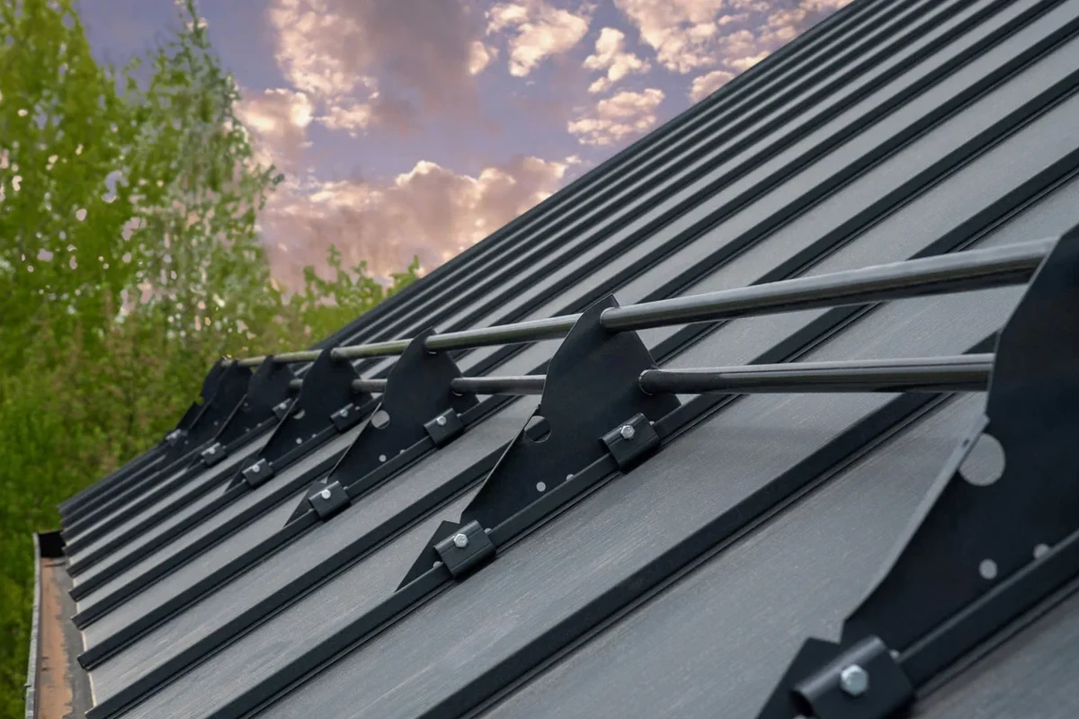 Roof Snow Guards for Metal Roofs Prevent Dangerous