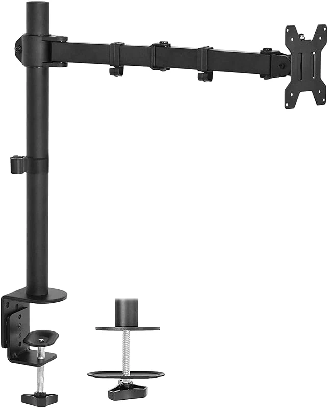 Fully Adjustable Single Monitor Arm Desk Mount for 13 to 32 Screens