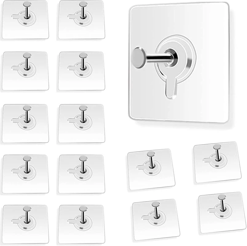 Heavy Duty Photo Frame Hooks - Self-Adhesive, No Drilling, Stainless Steel for Easy Wall Hanging