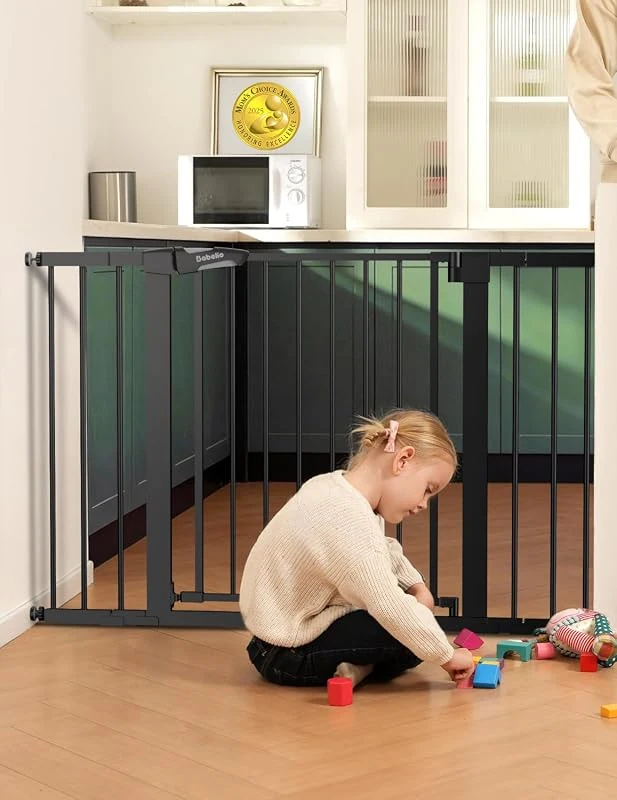 Babelio 29-48 Auto Close Pet Gate, Extra Wide Walk Thru Child Safety Gate, Easy Installation for Doorways and Stairs