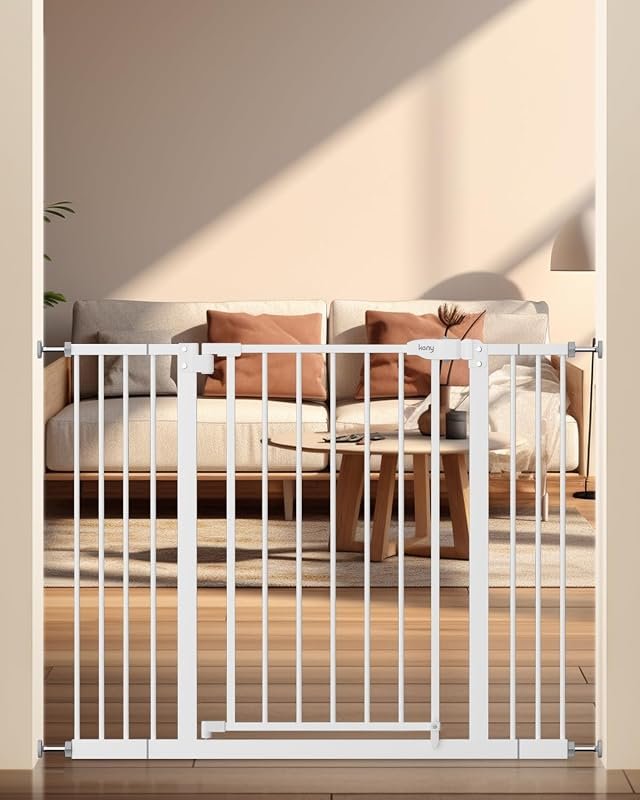 Keny 29"-42.5" Baby Gate for Stairs: Auto Close Feature for Safety, Ideal Dog Gate