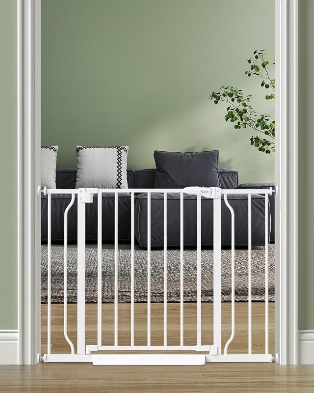 Auto Close Baby Gate: 29"-40" Indoor Dog Gate for Stairs and Doorways