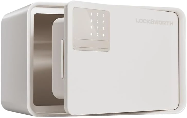 Deli Electronic Safe Box with Password and Key Lock, Touch Screen Panel for Home and Office Security