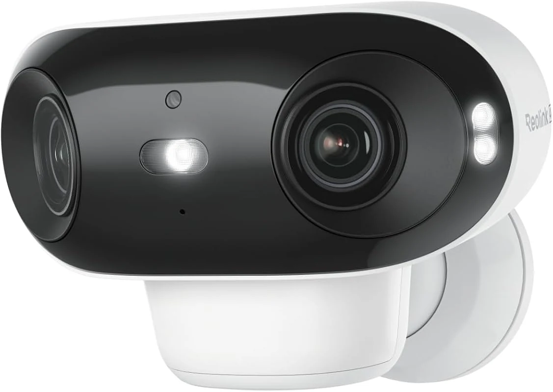 Reolink Outdoor 4K Security Camera with 180° Panoramic View, Smart AI Detection, and Color Night Vision