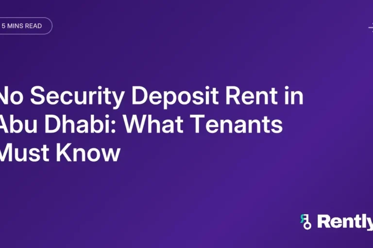Security Deposit Rules for Renters in Abu Dhabi in the UAE