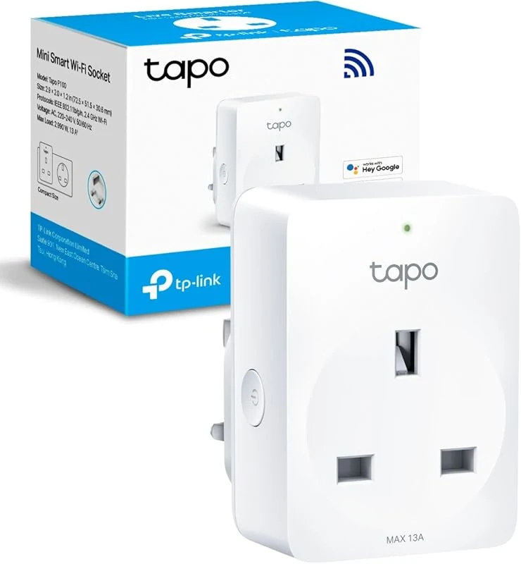 Tapo TP-Link Smart Plug P100 - Works with Alexa & Google Home, No Hub Required