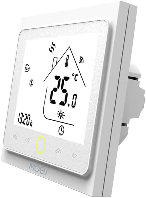MOES WiFi AC Thermostat: 2 Pipe Fan Coil with 3-Speed Control, Smart App & Voice Integration