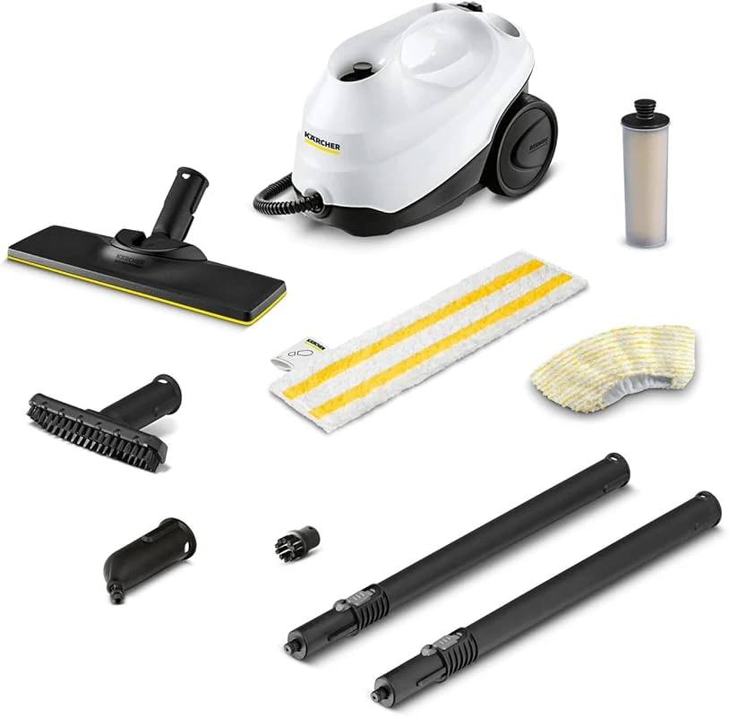 Karcher SC 3 EasyFix Steam Cleaner, 1900W with Continuous Refill for Fast Home and Floor Cleaning