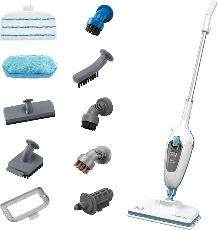 BLACK+DECKER Steam Mop with 1300W Power, Superheated Steam, and 14 Min Runtime for All Sealed Floors