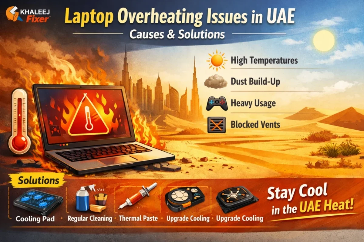 How to Keep a Laptop Cool Without a Cooling Pad in the UAE